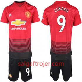 Manchester United Fodboldtrøjer Lukaku 9 Børn Hjemmebanesæt 2018/19 Kort ærmer